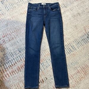 PAIGE Dark Blue Skyline Skinny Jeans size 28